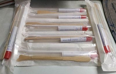 PSM PAP Smear Test Kit Set-4 Pcs. With Transport Swab stick Sterilized lot of 10sets