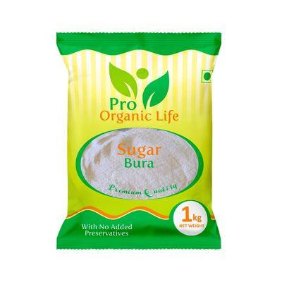 Pro Organic Life Sugar Bura 3 kG - Powdered Sugar | Boora | Sulphurless Sugar