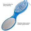 1 Piece 4 in 1 Foot Scrubber for Dead Skin Pedicure Tool Brush Foot Files Callus Remover with Foot Rasp, Pumice Stone, Nail Cleaning Brush and Sand Paper for Dry and Wet Foot Care Dead Skin Remover with 1pc Stylish Tongue Cleaner( Color May Vary) view 4
