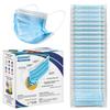 QUARANT Meltblown Fabric 3 Ply Disposable Face Mask with Nose Clip (Blue, Pack of 100) for Unisex view 1