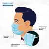 QUARANT Meltblown Fabric 3 Ply Disposable Face Mask with Nose Clip (Blue, Pack of 100) for Unisex view 4
