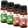 Aatiutik Essential Anti Bacterial Aroma Oil Diffuser for Home Electric and Tlight Diffuser | Home Fragrance | Sandalwood & Lemongrass Diffuser Oil for Home Office Spa Hotel - Set of 4, 15 ML Each