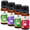Aatiutik Essential Anti Bacterial Aroma Diffuser Oil for Home | Home Fragrance | Lavender, Lemongrass, Rose, Sandalwood Diffuser Oil for Home Office Hotel - Set of 4, 15 ML Each (Small)