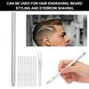 Durable Hair Engraving Pen, Eyebrow Shaving Pen, for Eyebrow Shaving Beard Styling Face Hair Engraving(Silver) view 2