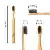 BambooIndia Bamboo Toothbrush Pack of 4 | 2 Kids & 2 Adults | Soft Bristles, BPA-Free, Dual Charcoal Black Tips | 100% Eco-Friendly Biodegradable Wooden Handle | Natural Oral Care view 2