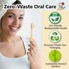 BambooIndia Bamboo Toothbrush Pack of 4 | 2 Kids & 2 Adults | Soft Bristles, BPA-Free, Dual Natural Color Tips | Eco-Friendly Biodegradable Wooden Handle | Natural Oral Care view 4