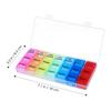 EXCEART Pill Organizer 7 Day Weekly Pill Box Portable 21 Grids Medicine Case Drug Storage Box for Outing Travel Business Trip view 2