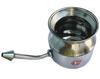 The Yogis 304 Grade Stainless Steel Ayurvedic Jal Neti Pot for Sinus Congestion and Nasal Cleansing Steel Jal Neti Pot for Nasal Wash | Size: 500mL | With - 1 Rubber Neti and 1 Eye Wash Cup view 2