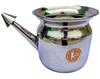 The Yogis 304 Grade Stainless Steel Ayurvedic Jal Neti Pot for Sinus Congestion and Nasal Cleansing Steel Jal Neti Pot for Nasal Wash | Size: 500mL | With - 1 Rubber Neti and 1 Eye Wash Cup view 4
