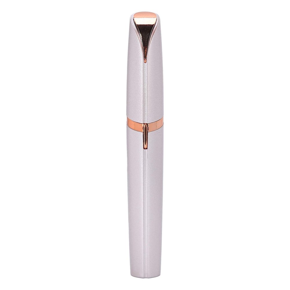 Electric Eyebrow Trimmer, Simple to Operate Portable Electric Eyebrow Shaver Detachable Cutter Head with Hair Brush for Home Travel
