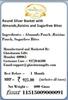 Ghasitaram Gifts Rakhi Gifts for Brothers Round Silver Basket with Almonds, Raisins and Sugarfree Bites with 2 Pearl Rakhis view 3