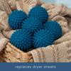 S&T INC. Reusable Laundry Dryer Balls, Soften and Fluff Laundry, Dark Blue, 2.5 in, 6 Pack view 3