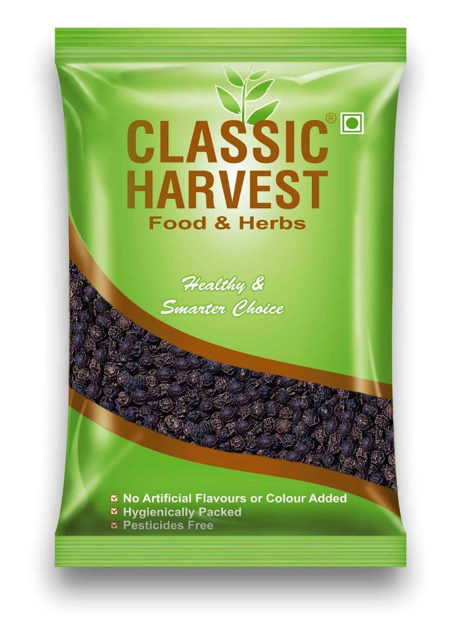 Classic Harvest Masala Tea - 6 Spices Masala Chai Combo - Black Pepper Whole | Dry Ginger Whole| Sounf | Green Cardamom| Cloves & Cinnamon Sticks (50 GM Each) Immunity Booster & Cold Reliever
