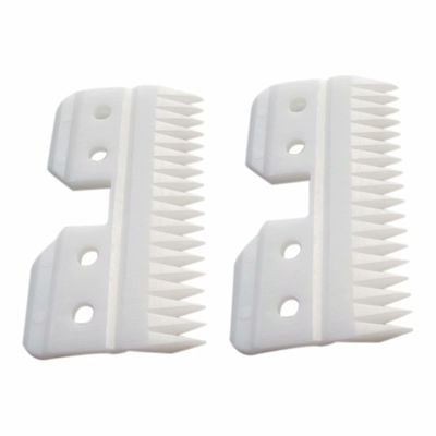 eStarpro 2Pcs Fast Feed Ceramic Blades, Fast Feed replacement blade, Fast Feed Ceramic cutters compliable with Oster fast feed clipper