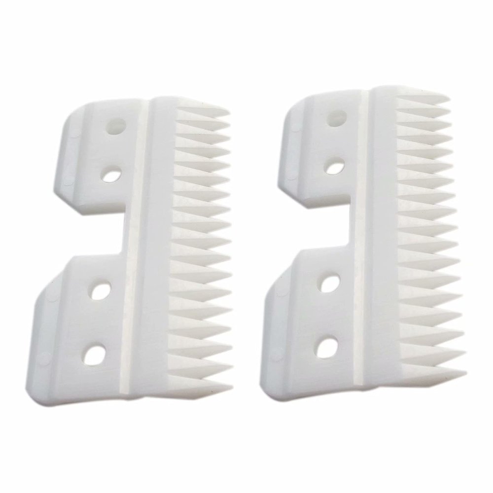 eStarpro 2Pcs Fast Feed Ceramic Blades, Fast Feed replacement blade, Fast Feed Ceramic cutters compliable with Oster fast feed clipper