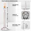 Luvottica Stainless Steel Trataka Candle Stand for Opening Third Eye Meditation with adjustable shaft, well balanced, without sharp edges and of non-inflammable material view 4