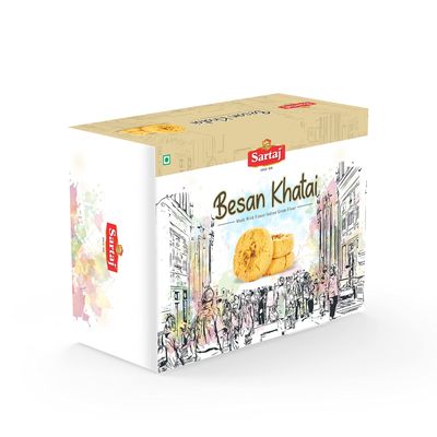 Sartaj Besan Khatai | Chickpea Flour Cookies, 400g.