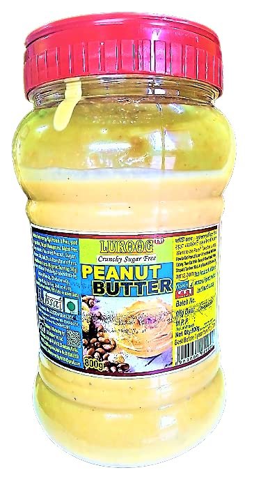 Lukoog Crunchy Sugar Free Peanut Butter 800g, Best Peanut Butter in India,100% Roasted Peanut, Very Testy & Very Helpful for Human Health,It must be your choice,if do not like it,can return it