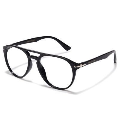myreen Money Heist Professor Glasses with Blue Cut Computer Glasses For Men & Women | Shine Black | Medium Size 52mm (Frame + Anti-Glare Bluecut Lens, Black)