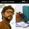 myreen Money Heist Professor Glasses with Blue Cut Computer Glasses For Men & Women | Shine Black | Medium Size 52mm (Frame + Anti-Glare Bluecut Lens, Black) view 2