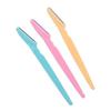 KHUSHI Stainless Steel Eyebrow, Neck, Face, Upper Lips as well as Unnecessary Hairs Elsewhere Shaping Trimmer Shaper Shaver Razor Tool (Pack of 3) view 1