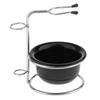 Losa Professional Shaving Set Acrylic Soap Bowl/Mug + Stainless Steel Shaving Tool Brush Holder Stand for Men view 3