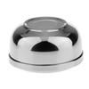 Losa Men's Stainless Steel Metal Shaving Mug Bowl Barber Beard Cup Soap Cream Mug with Lid Shave Brush Holder Tool view 3