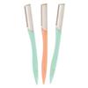 LOSA Lot 3 Women Face & Eyebrow Hair Removal Safety Razor Brow Trimmer Shaper Shaver Beauty Tools Set Kit Stainless Steel Blade view 1