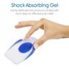 2V BROTHERS Silicone Gel Heel Cup pad,Gel Heel cups Heel Ankle Pain,Heel Spur Shoe Support Pad,Silicone Gel Heel Protector Insole Cups,Heel Swelling Pain Relief Foot Care Support Cushion view 4