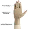 2 Pairs Arthritis Compression Gloves for Relieve Rheumatoid Arthritis, Coffee, Medium view 3