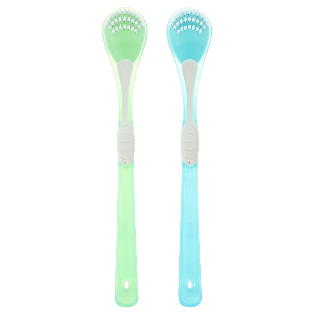 ARTIBETTER 2pcs Tongue Scraper Tongue Cleaner Brush Tongue Scrubber for Adults, Healthy Oral Care,