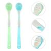 ARTIBETTER 2pcs Tongue Scraper Tongue Cleaner Brush Tongue Scrubber for Adults, Healthy Oral Care, view 2