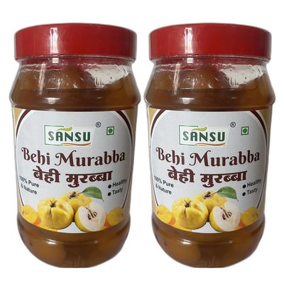 SANSU Homemade Organic Behi Murabba (PACK OF 4) (500Gx4)