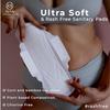 Be Me - 30 Sanitary Pads For Women, Rash Free, Ultra-Thin, Leak Proof, Biodegradable, Certified Napkins, EXTRA LARGE for Heavy Flow (Pack of 30) With White Disposable Pouch view 2