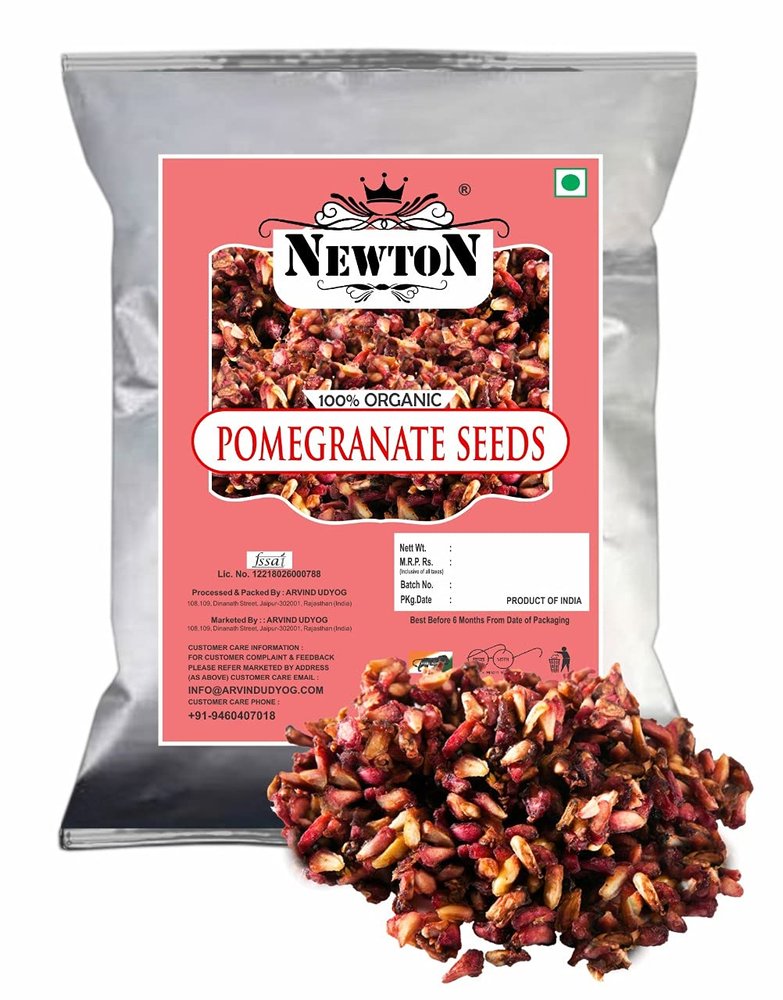 Newton 100% Organic Pomegranate dried Seeds 500g