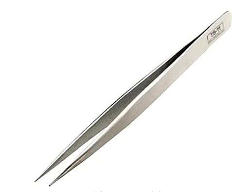 Aadvay Enterprises TS-11 Stainless Steel Precision Tweezer Large Tip 140mm [Pack of 10]