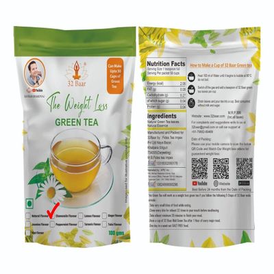 32 Baar Chamomile Green Tea green tea