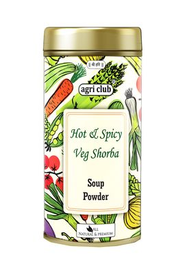 Hot & Spicy Veg Shorba Soup Powder 250gm/8.81oz | Instant Soup Powder | Agri Club