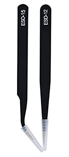 Aadvay Enterprises ESD Stainless Steel Straight Pointed Tip Tweezers