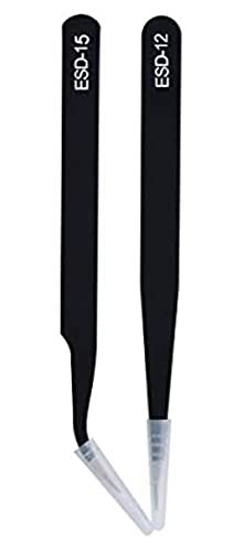 Aadvay Enterprises ESD Stainless Steel Straight Pointed Tip Tweezers