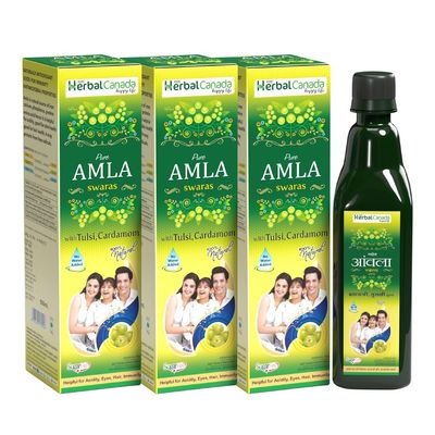 Herbal Canada Amla ras (1 L) (Pack of 3)