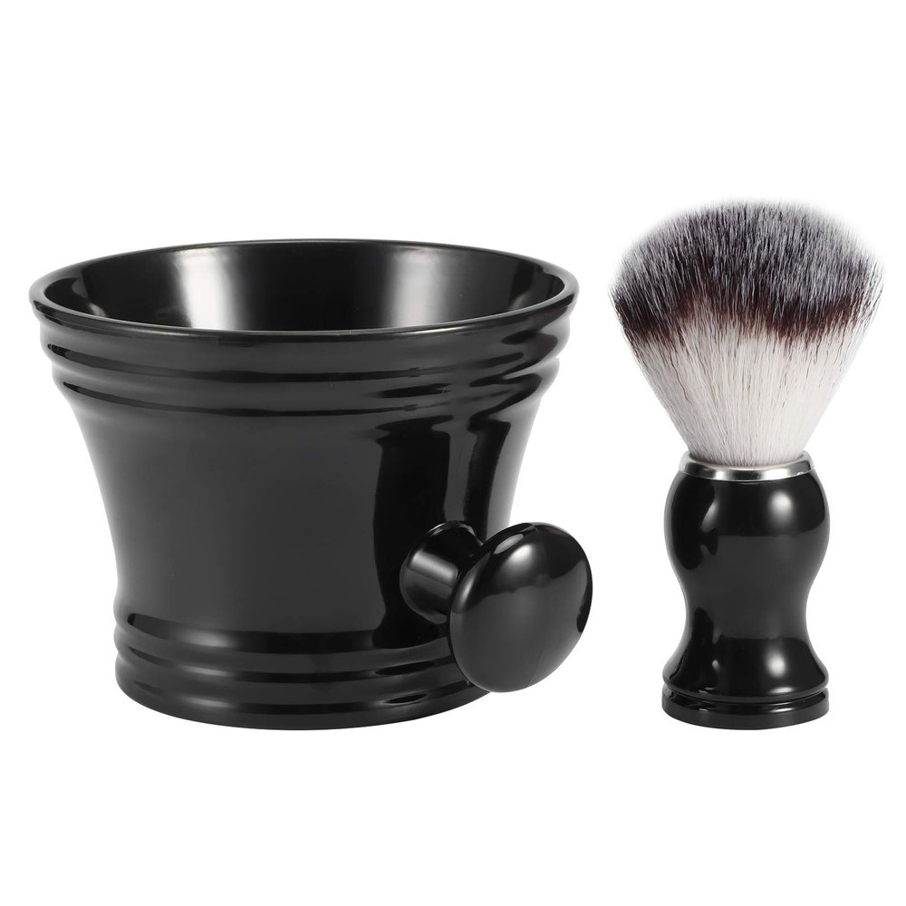 Barber Cleaning Brush, Shaving Soap Bowl Soft Barber Cleaning Brush Thick Texture ABS Material Durable for Family