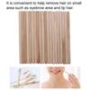Depilatory Wax Stick, Waxing Stick, Wooden Smooth Edge 100Pcs/Bag for Eyebrow for Lip Hair view 4