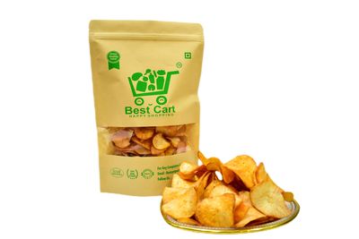 Best Cart-Happy shopping - Kerala Tapioca chips (kappa) Snacks 150 GM (PACK OF 3) 450 Grams spicy