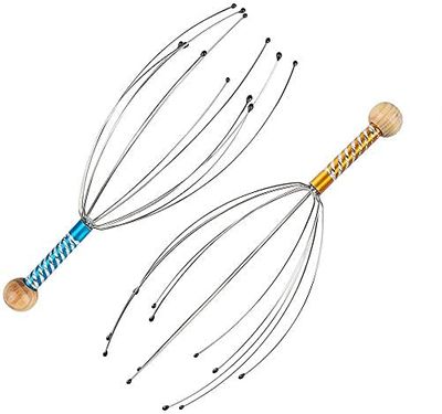 Purabelle Scalp Massager Head [ PACK OF 3] -No Batteries Required Head Massager for Pain Relief Manual Head Massage Tingler