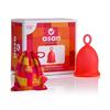 Asan menstrual cup heavy flow - Easiest cup to insert & remove I Special ring design | Premium medical grade silicone I Designed in the USA view 1