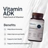 Miduty Vitamin ADK Multivitamin Contains Vitamin A - D3 - K2 Immunity Booster, Bone Strength, Healthy Heart Vitamin ADK Supplement For Men and Women - 30 Capsules view 3