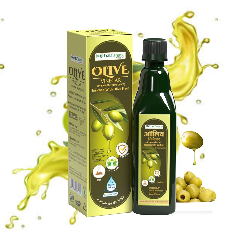 Herbal Canada Vinegar 500 ML (Olive Vinegar) (Pack of 3)