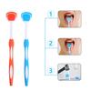ARTIBETTER 4Pcs Tongue Scraper Tongue Cleaner Brush Tongue Scrubber for Adults, Healthy Oral Care, view 4