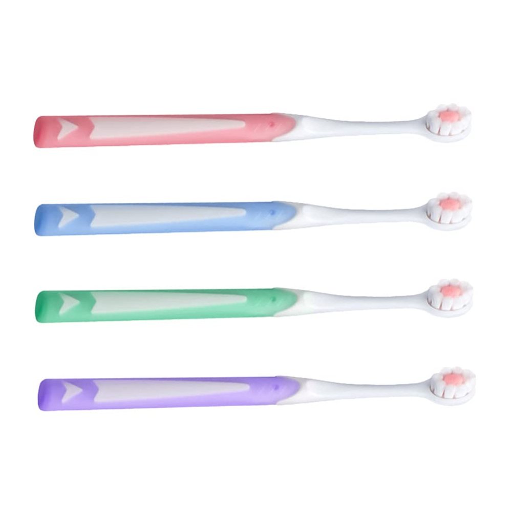 ARTIBETTER 4pcs Extra Soft Toothbrush Toothbrushes Manual Toothbrush for Fragile Gums Adult Children ( Random Color )